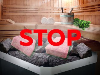 Почему нельзя выкладывать соль прямо на каменку?